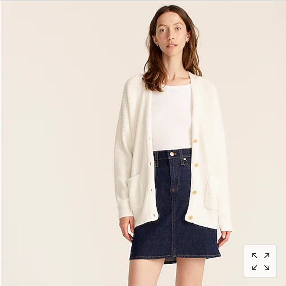 j crew v neck cotton cashmere cardigan sweater